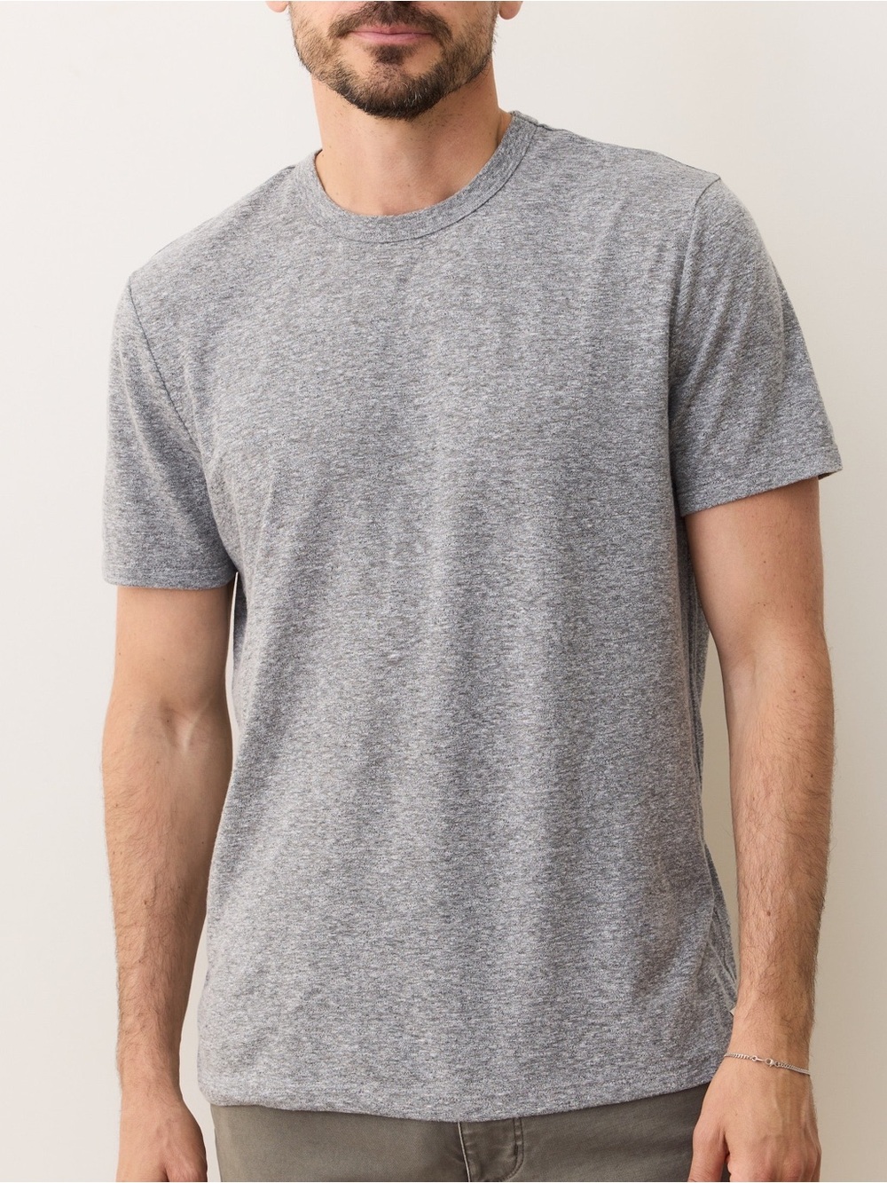 Marine Layer Gray Men's Signature Crew T‑Shirt - Classic Everyday Tee L/XL